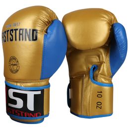 Boxing Gloves Leather PU Sanda Sandbag Training Black Kick Boxing Gloves 8 10 12oz Men Women Guantes Muay ThaiGuantes De Boxeo