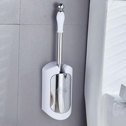 Toilet Brush Set Multifunctional Toilet Moisture-proof Waterproof Health Cleaning Tools Wall-mounted Toilet Brush Holder E11776