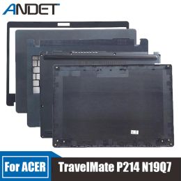 Frames New For ACER TravelMate P214 N19Q7 Lcd Back Cover Rear Lid Bezel Palmrest Upper Case Keyboard Laptop Bottom Shell Accessories