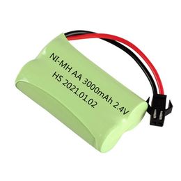 2.4V 3000mah NiMH Battery SM Plug For Rc toys Car Tanks Trains Robot Boat Gun parts Ni-MH AA 2400 mah 2.4 V AA Battery wholesale