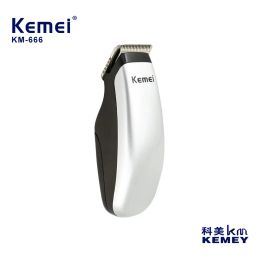 Trimmers Kemei KM666 Mini Hair Trimmer Electric Hair Clipper Cutter Machine Male Beard Barber shaver battery powered