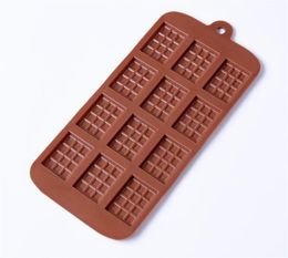 Silicone Mould 12 Even Chocolate Mould Fondant Moulds DIY Candy Bar Mould Cake Decoration Tools Kitchen Baking Accessories3300227