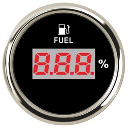 Brand New 52mm 0-190ohm Digital Fuel Level Gauges Auto 240-33ohm Fuel Level Meters 9-32v for Boat Automobile Truck Yacht Vessel
