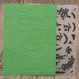 Branch Leaves Plastic Embossing Folders for DIY Scrapbooking Card Making Paper Embossing Craft Template