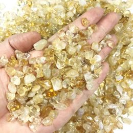 100g 2 size Natural Citrine Yellow Quartz Crystal Stone Rock Polished Gravel Specimen natural stones and minerals C151