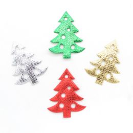 60Pcs Cloth Sequins Patches Christmas Tree Stickers Sew Clothes Jeans Patches Diy Coats Appliques Handmade Accessories