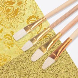 1PCS Pottery Art Moisturising Brush Ceramic Sweep Ash Brush Glaze Wool Brush Tools DIY Painting Pen Pottery Clay Craft Supplies