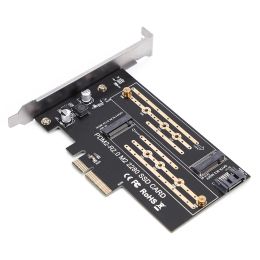 Cards PCIE to M2/M.2 Adapter Add On Card SATA M.2 NVMe SSD NGFF to PCIE Adapter PCI Express 3.0 X4 M Key +B Key M2 to SATA PCIE Card