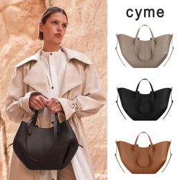 Cyme 2sizes Luxurys handbag Shoulder Designer bag Womens mens fashion pochette dumpling the Tote Bag 7a quality Clutch Crossbody Leather large Underarm travel Bags