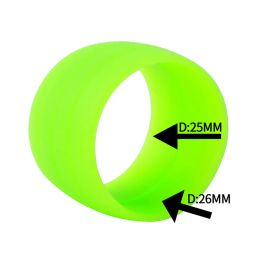 1 Pair Bike Silicone Elastic Strap Fixing Ring Anti-Skip Plugs Waterproof Wear Resistant Strap Loops for Road Bike Bar Tape