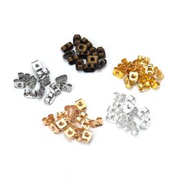 200pcs Butterfly Earring Back Plug Earring Settings Base Ear Stud Back Ear Stopper for DIY Jewelry Finding DIY Blocked Caps