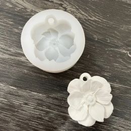 New Anemone Clay Mould Rose Flower silicone Mould Aromatherapy Gypsum Candle Fondant Moulds Candy Chocolate Moulds for Diy Deco