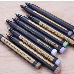 Luxury Quality Mark Metallic Colour Drawing Marker Pen Signature Ink Calligraphy Pens Stationery Office School Supplies