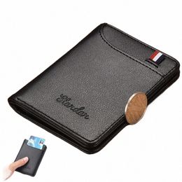 1pc New Super Slim Soft Wallet PU Leather Mini Credit Card Wallet Purse Card Holders Men Wallet Thin Small Short Skin Wallets x5vl#