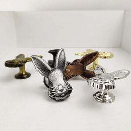 Zinc Alloy Rabbit Shape Zinc Alloy Cabinet Pulls Furniture Handle Door Knobs Handles For Children' Room 4.9*3.5cm Drawer Handle