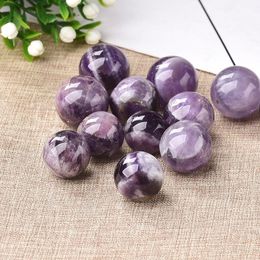 1PC Natural Amethyst Ball 20mm Quartz Raw Crystals Health Healing Stone Reiki Energy Gemstone Home Decor Artwork Souvenirs Gifts