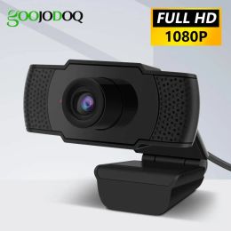 Webcams 1080P Webcam HD Web Camera with Builtin HD Microphone 1920 x 1080 USB Web Cam Widescreen Video