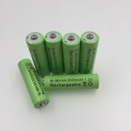 GTF AA 3000mAh 1.2V Ni-MH NiMH Rechargeable Battery For Watches, Mice, Computers, Toys and Flashlight Cell Green lots of Battery