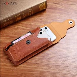 Leather Phone Pouch Waist Bag For Xiaomi Poco X4 F4 GT M4 X4 Pro 4G 5G M3 X3 NFC Belt Clip Holster Case Wallet Card Slot Cover