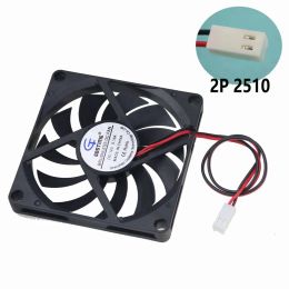 Cooling Gdstime 2 Pcs 12 Volt 8cm 80mm x 80mm x 10mm 8010 2Pin2510 Connector Cooler Computer DC Cooling Fan 12V