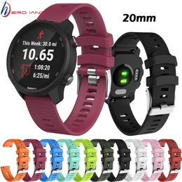 For Garmin Forerunner 245 245M Vivoactive 3 Silicone Watch Band Strap for Garmin Forerunner 645 635 vivomove HR Bracelet Correa