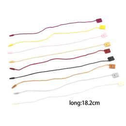 200pcs ClothingTag Clothes Wire Rope Hanging Tag Beads Polyester Tags Labels Polyester Cord Lock Garment Pin Loop Tie Fastener