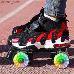 Inline Roller Skates Roller Skates for Men and Women Skating Sliding Sneakers 4 Wheels Beginner Gym Beginner Y240410