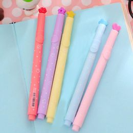 6Pcs/set Cute Candy Colour Stamp Highlighters Pen Creative Marking Pen Stationery Office Highlighters Gifts for Kid Children