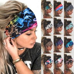 Tie Dye Wide Stretch Headbands Women Headwrap Turban Bandage Headwear Hairbands Bandana Wide Headbands Hair Accessories Dropship