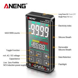 ANENG 621A Intelligent Digital Multimeter Touch Screen 9999 Counts Rechargeable Portable NCV Universal Meter Voltmeter Ammeter