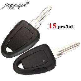 jingyuqin 15pcs Transponder Car Key Shell For Fiat Iveco Remote Uncut GT15R Blank Blade Case FOB Replacement