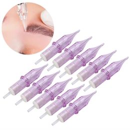 10Pcs Tattoo Makeup Cartridge Needles for Tattoos Pen Gun Machines Disposable Sterilized Safe Needles for Tattoo Machine