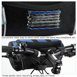 ROSWHEEL 5L Bike Bicycle Cycling Bag Handlebar Front Tube Pannier Basket Shoulder Pack