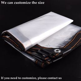 PE Transparent Rainproof Shade Cloth Outdoor Garden balcony Plant Lightweight Waterproof Tarpaulin Pet Dog House Keep Warm Cover