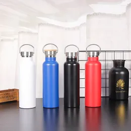 Water Bottles 22oz Double Wall Stainless Steel Construction Durable Wide-Mouth Insulated Bottle