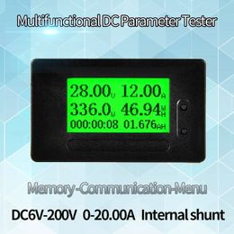 GC90 LCD DC6-200V 20A Built-in shunt DC Multifunctional Tester Current Voltage Ammeter Voltmeter Capacity Detector Digital