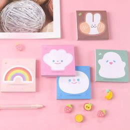 1 PCS Adhesive Cute Kawaii INS Sticky Notes Notepad Memo Pad Office School Supply Stationery Notebook Sticker Stickers Planner