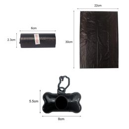 10-100Roll Dog Poop Bags for Dog Large Cat Waste Bags Doggie Outdoor Home Clean Refill Garbage Bag Pet Supplies 15 Bags/ Roll