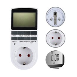 Electronic Digital Timer Switch Uk Us Au Eu Fr Kitchen Timer 24 Hour Cyclic Programmable Timing Socket