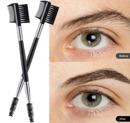 Makeup Brushes 6 Pcs Eyebrow Eyelash Comb Brush Shaper Dual Double Head Combination Tool For Eyebrows5428931