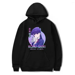 Men's Hoodies Komi Can't Communicate Waifu Anime Vintage 90s Hoodie Men And Women Harajuku Style Hip-hop Sweatshirt Spring Autumn