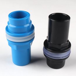 1pc 20mm PVC Pipe Connectors Aquarium Fish Tank Inlet Outlet Joints Aquatic Pet Water Tank Supply Drainpipe Socket UPVC Joint