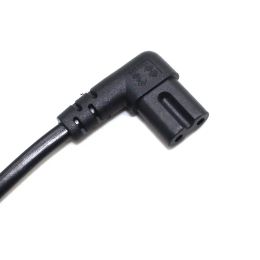 US Nema 1-15P Universa 2PIN Plug to IEC320 C7 Female AC Short Portable Cord PU Spring Strech Retractable Power cable 75cm