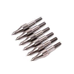 24sets 100 Grain Arrow Target Point Head Tips with Aluminium Insert for ID 6.2mm OD7.1/7.2/7.3/7.4/7.6mm Arrows Shooting Archery