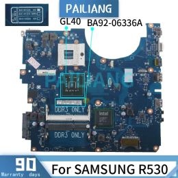 Motherboard PAILIANG Laptop motherboard For SAMSUNG R530 Mainboard BA9206336A BA4101223A GL40 DDR3 tesed