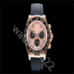 ZP Factory Custom Swiss Cal Watch Movement Men's 116515LN Rose Gold Cosmograph Chocolate Oysterflex Designer Strap 116515 Su2139