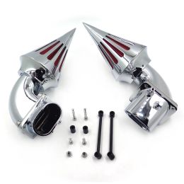 Cone Spike Air Cleaner Kit Intake Filter For Suzuki Boulevard M109 All Year Chrome Aftermarket Motorcycle