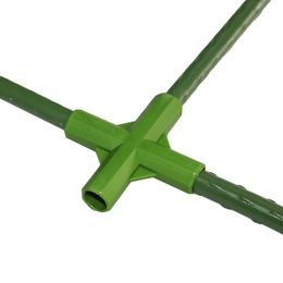 Plant Stakes Edging Corner Connectors Garden Climbing Plants Bracket Awning Pole Pipe joint 3-way 4-way Connector 8 Pcs