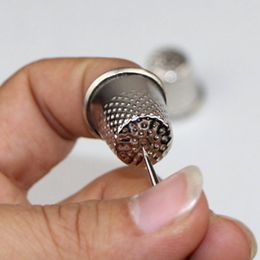 3 Pcs Thimbles Tailor Sewing Tool Silver Metal Grip Finger Shield Protector Pin Needle Handworking Sew Machine Accessory Best Pr