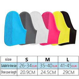 Reusable Waterproof Silicone Shoe Covers Slip-resistant Rain Boots Women Men Shoes Cover Protectors Cycling Shoes Cover Outdoor